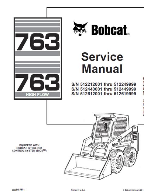 bobcat 763 skid steer loader repair manual|bobcat 763 repair manual pdf.